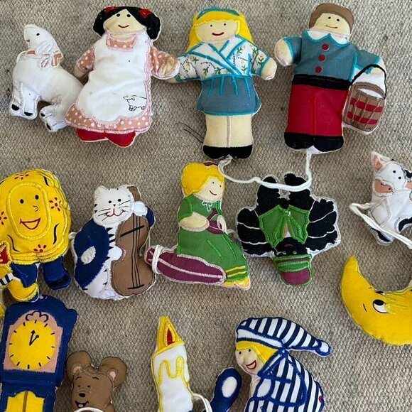 Vintage Cloth Mother Goose & Friends 14 Characters Made For Boston Museum - Picture 10 of 10